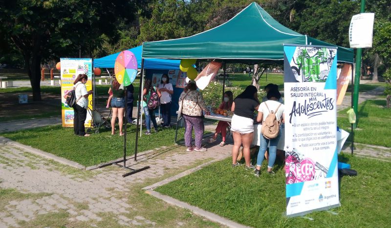 Feria de Salud Adolescente en el Parque San Martín