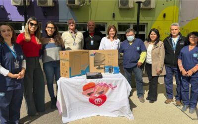 La Unidad de Oncología del HPMI recibió una donación de una computadora totalmente equipada