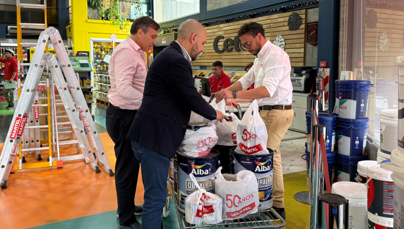 La Fundación HPMI recibió una valiosa donación de Pinturerías Martel